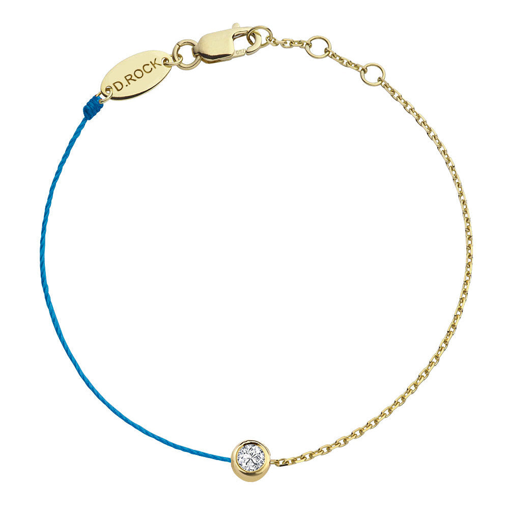 I Am Diamond Bezel Half Chain Bracelet