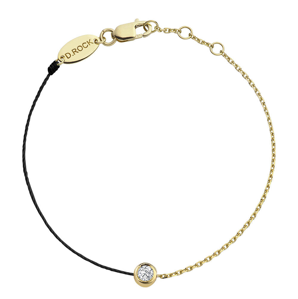 I Am Diamond Bezel Half Chain Bracelet