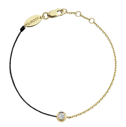 I Am Diamond Bezel Half Chain Bracelet