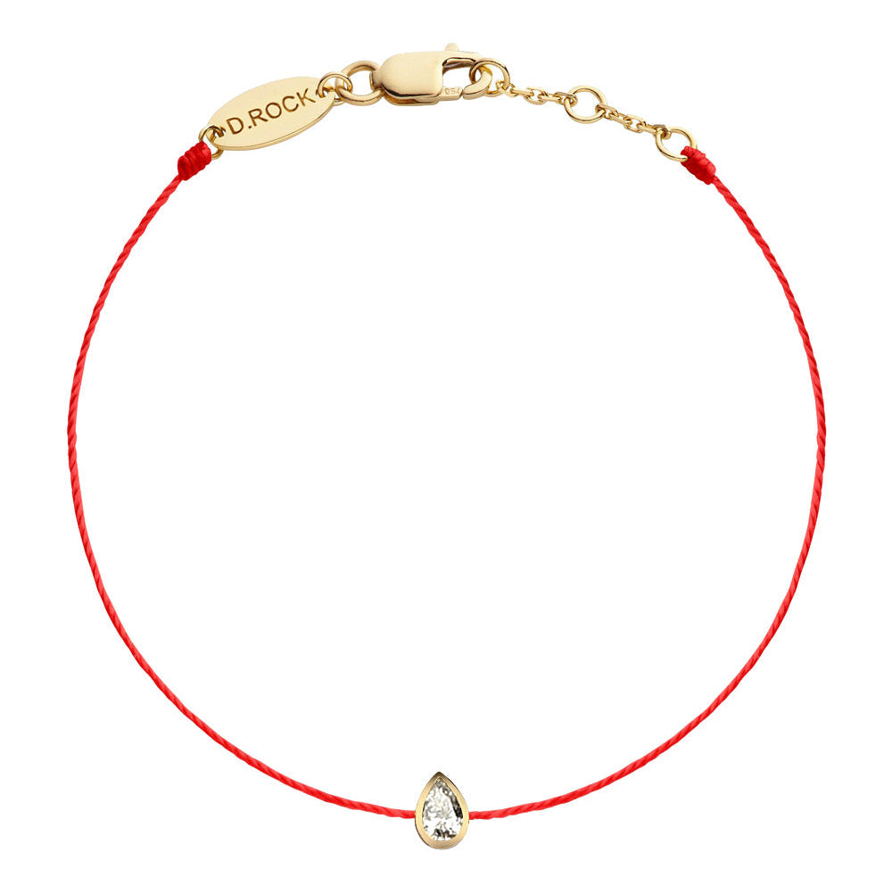 I Am Pear Diamond Bezel Bracelet