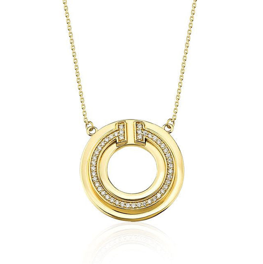 Drock Diamond Disc Necklace