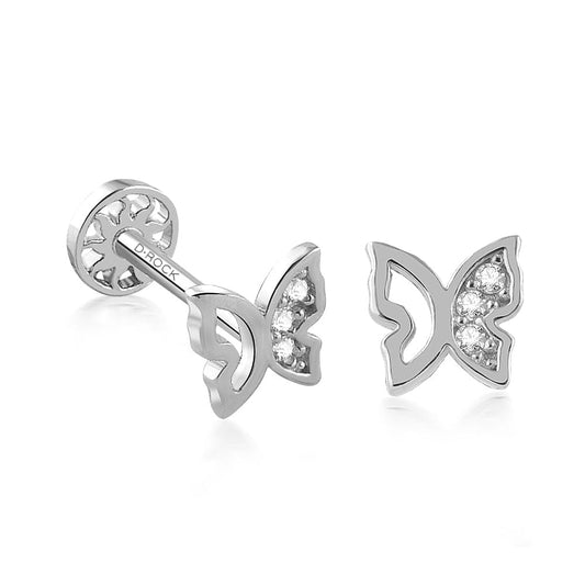 Diamond Butterfly Piercings