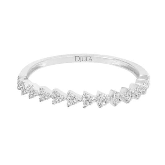 Djula Triangle Diamond Half Band