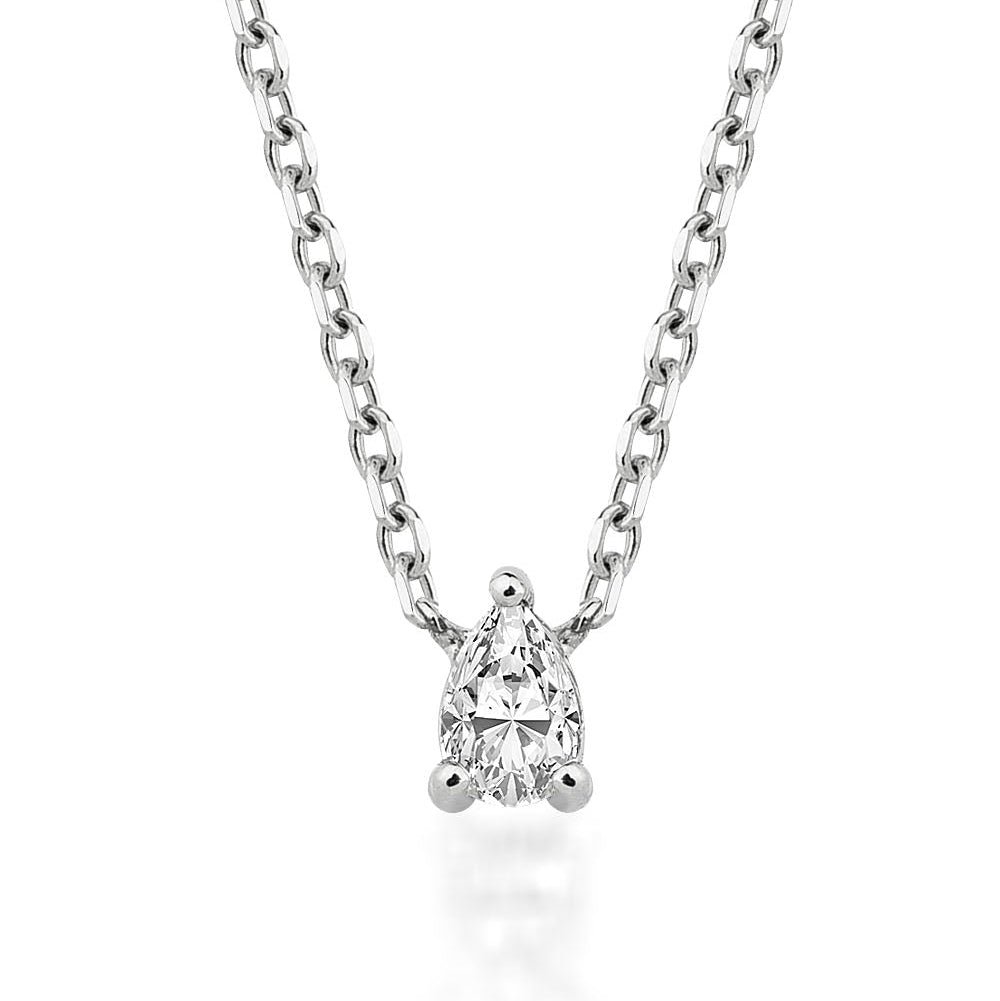 DROCK Pear Diamond Necklace