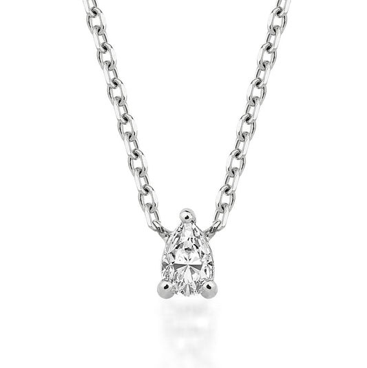 DROCK Pear Diamond Necklace
