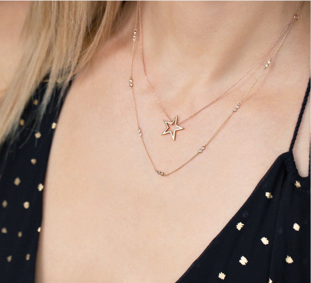DRD Lulu Jack Diamond Station Necklace