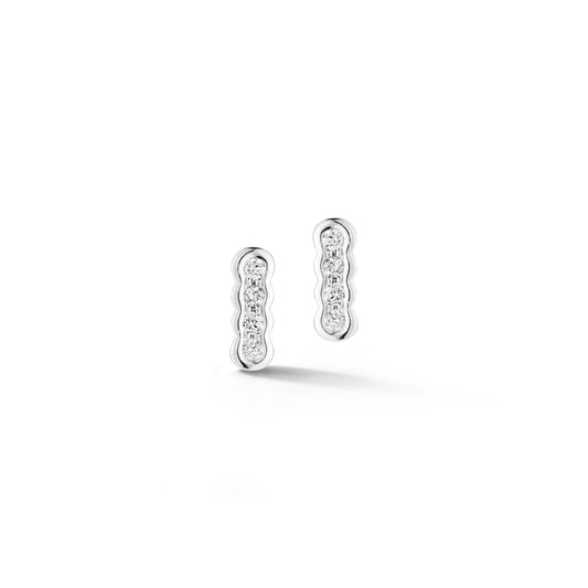 DRD Diamond Bezel Bar studs
