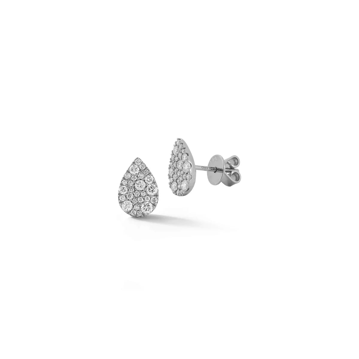 Samantha Lynn Large Teardrop Diamond Studs