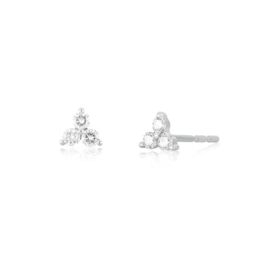 EF-Collection Diamond Trio Stud Earring