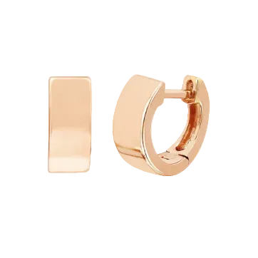 EF-Collection Gold Jumbo Huggie Earrings