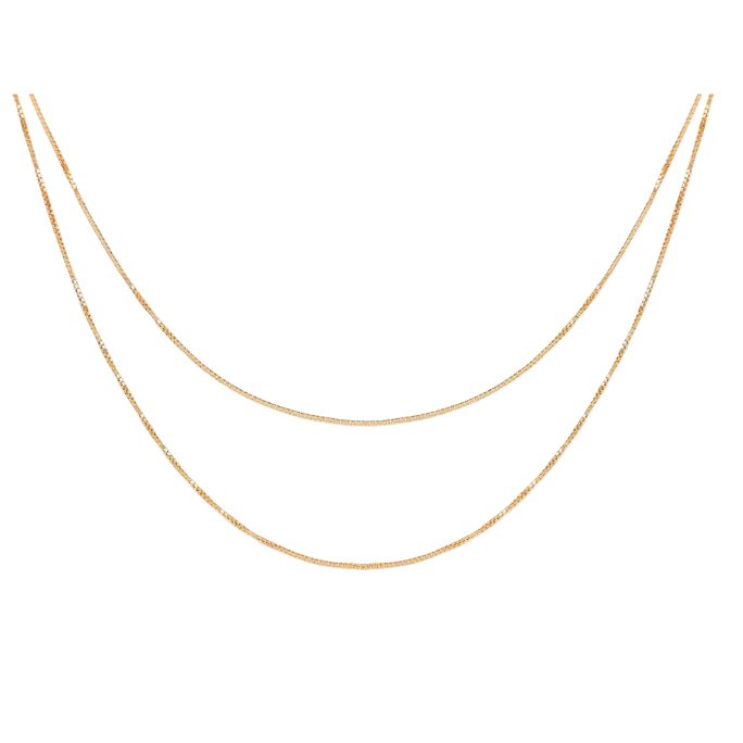 EF-Collection Double Strand Liquid Gold Necklace