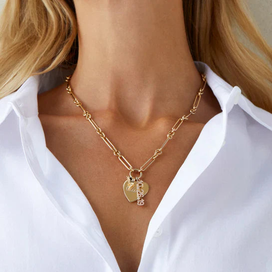 EF-Collection Mixed Chain Enhanced Necklace
