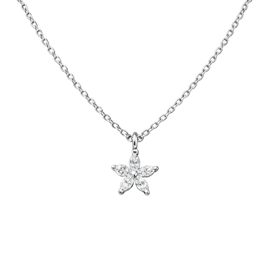 EF-Collection Marquise Flower Choker Necklace