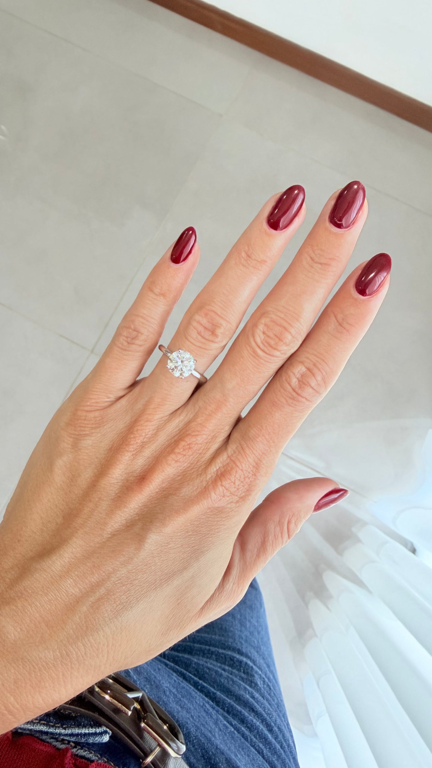 Alva Round Martini Solitaire Ring