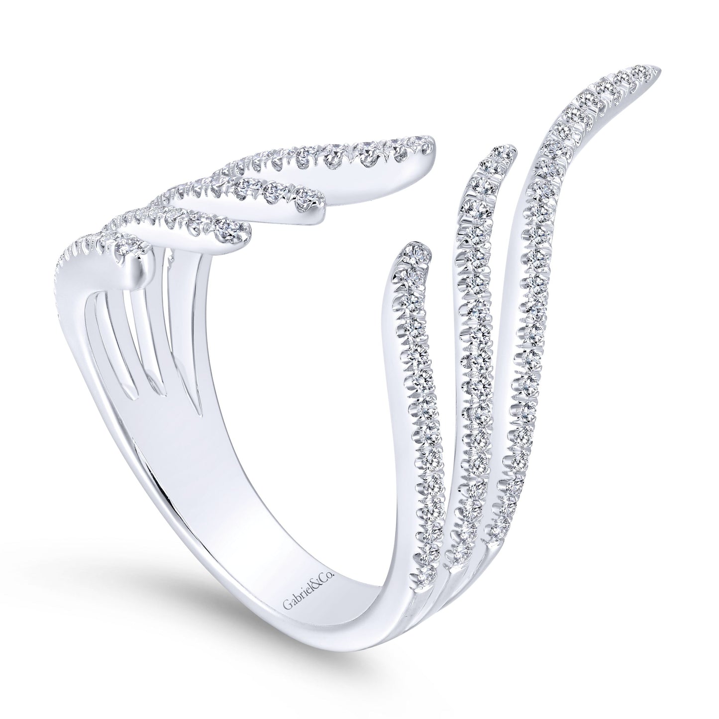 Open Diamond Cocktail Ring