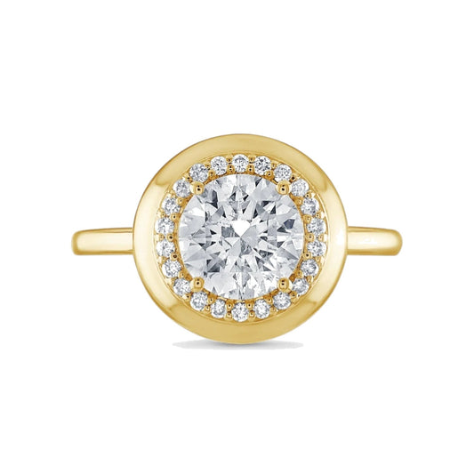 Alva Anna Diamond Halo Heritage Ring