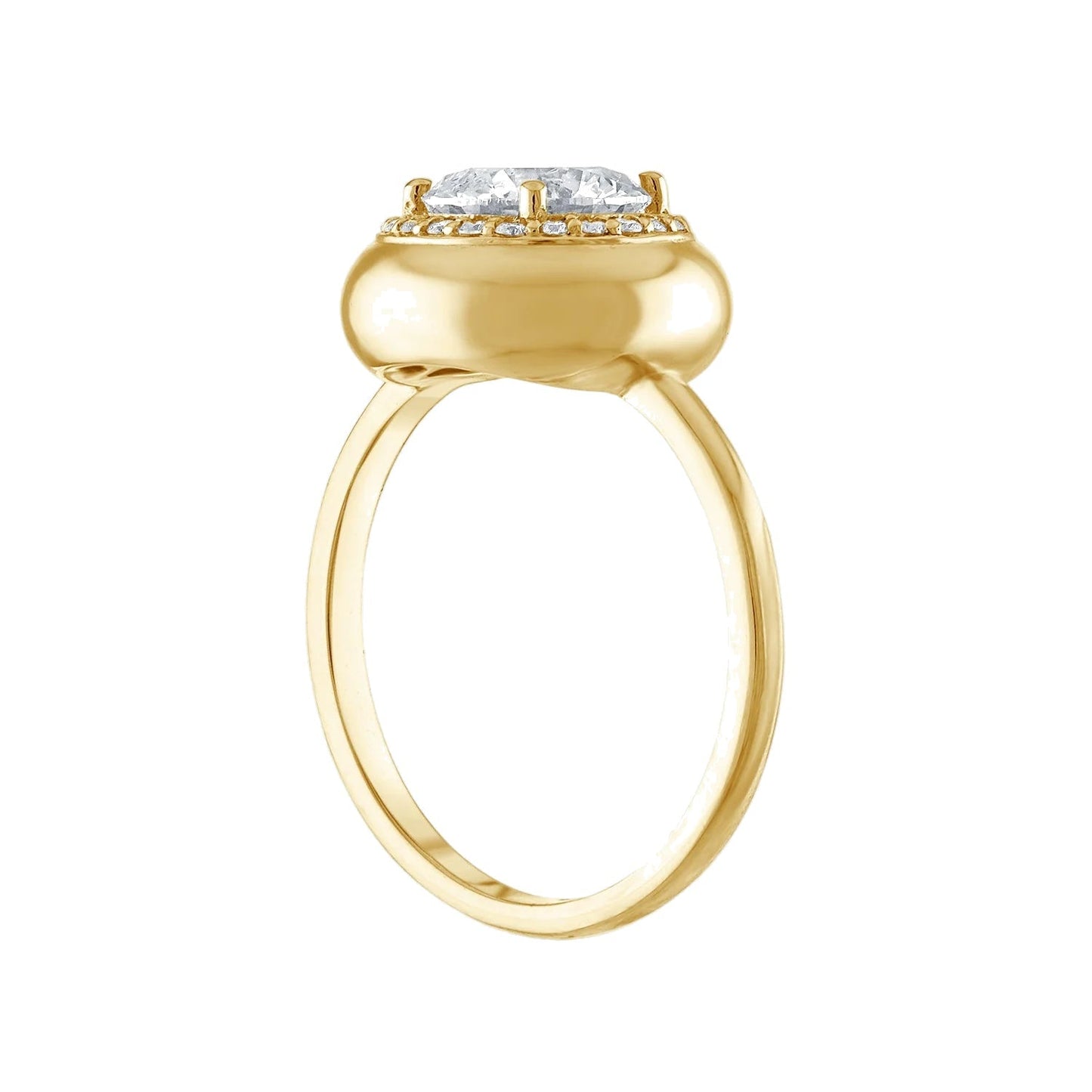 Alva Anna Diamond Halo Heritage Ring