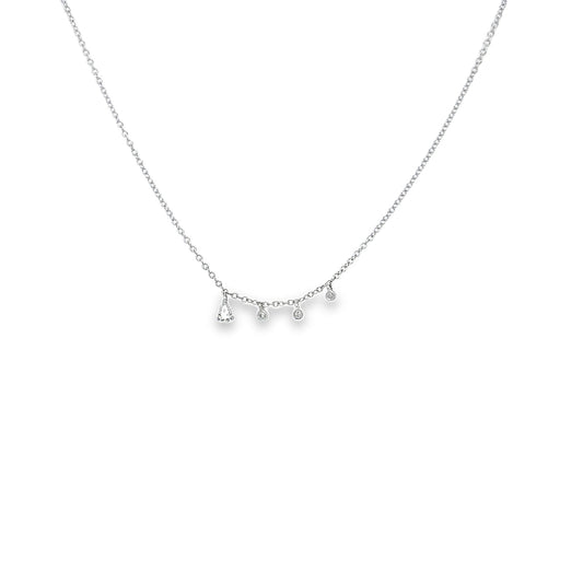 Meira T Pear Diamond Solitaire