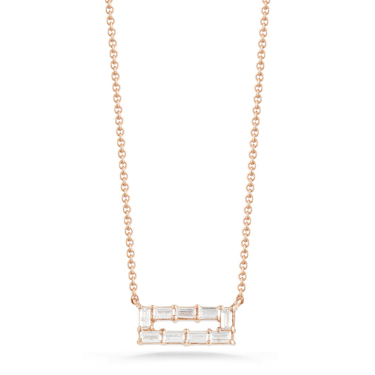 DRD Sadie Pearl Rectangle Necklace