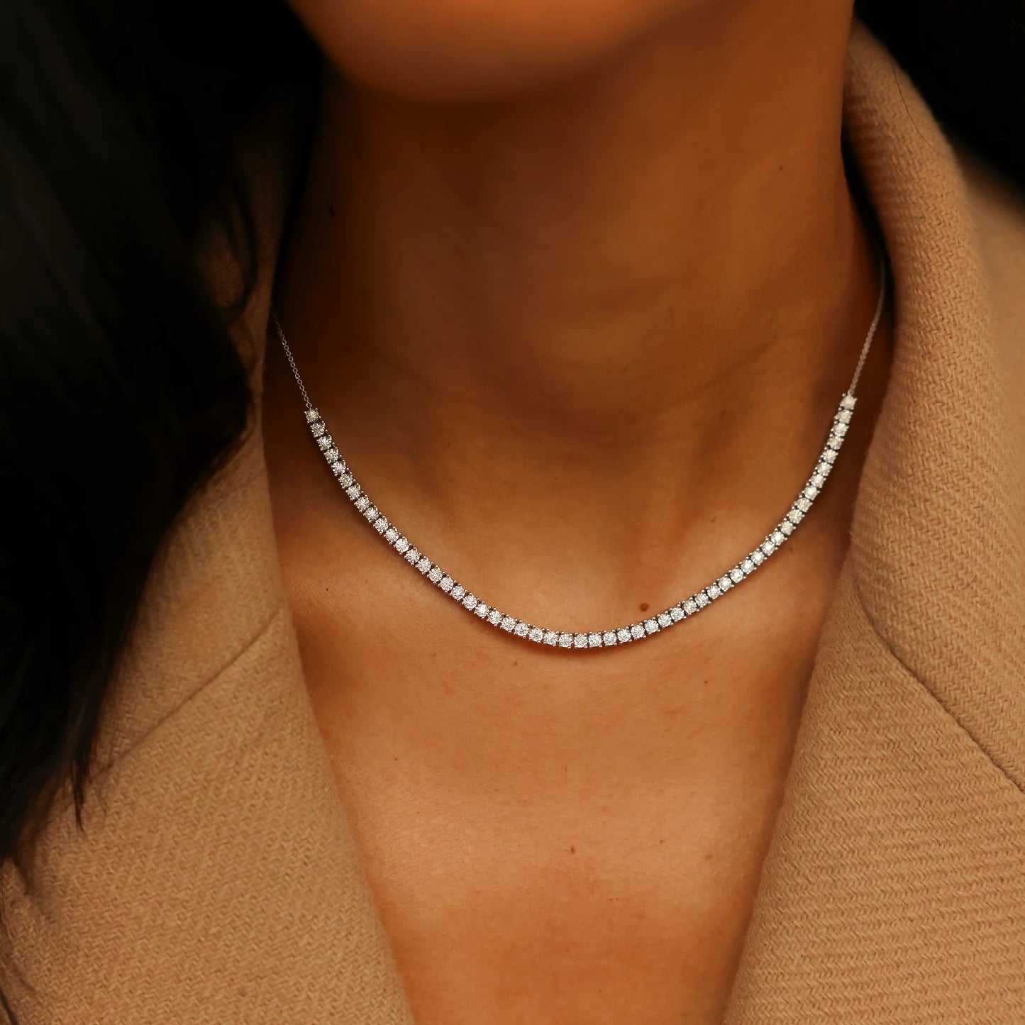 Ava Bea Tennis Necklace