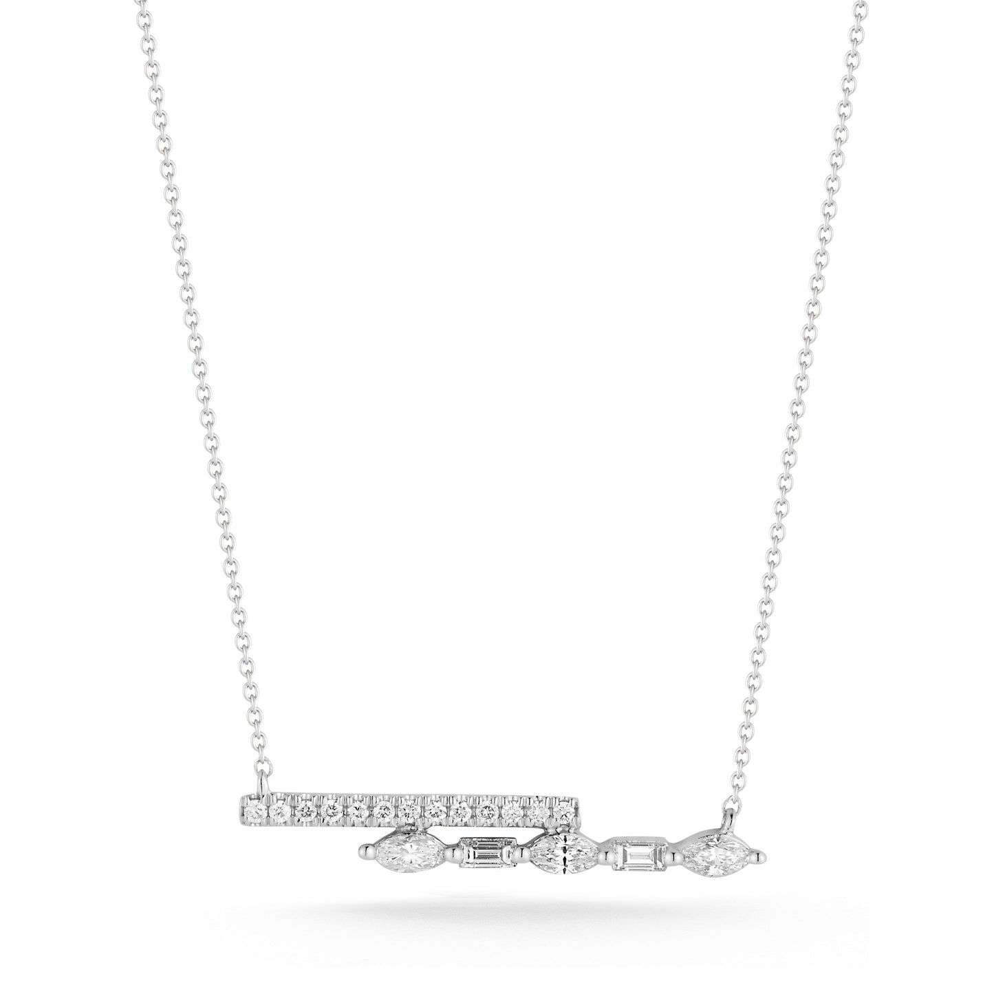 DRD Sadie Pearl Double Bar Necklace