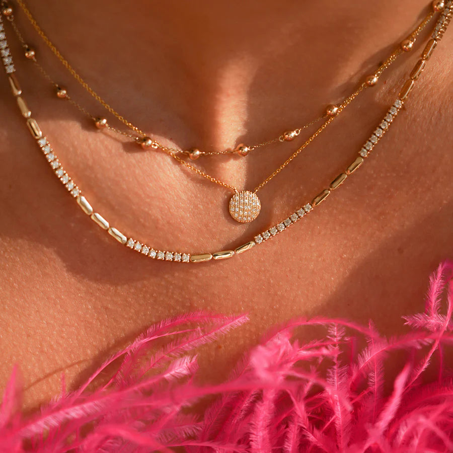 DRD MELODY EDEN GOLD BAR TENNIS NECKLACE