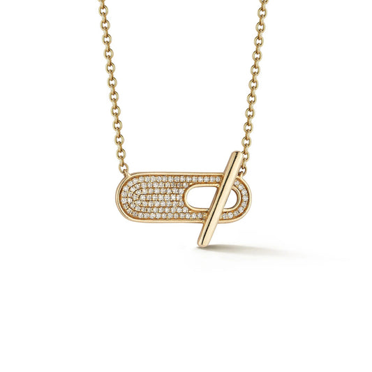 Sylvie Rose Pavé Toggle Necklace
