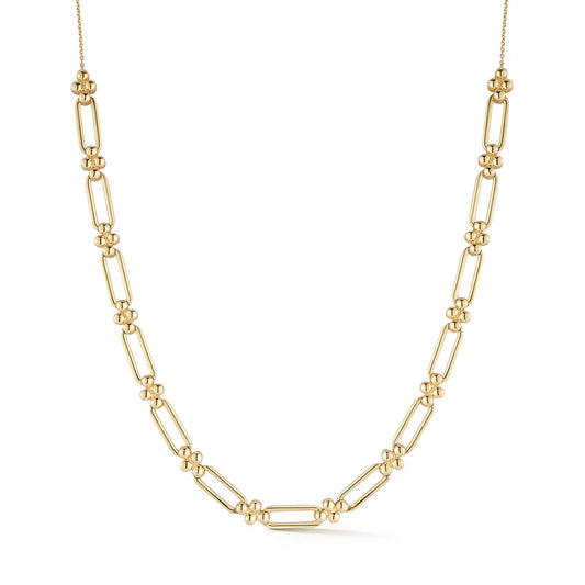 Poppy Rae Pebble Link Station Necklace