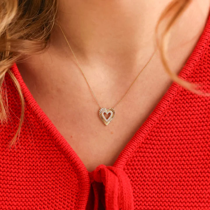 DRD Zoe Louise Spiral Heart Necklace