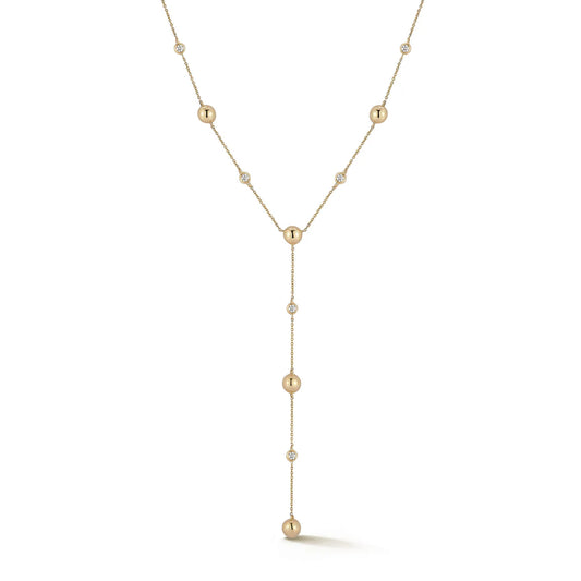 Poppy Rae Pebble Lariat Necklace