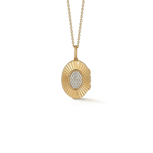 Teddi Paige Oval Locket Necklace