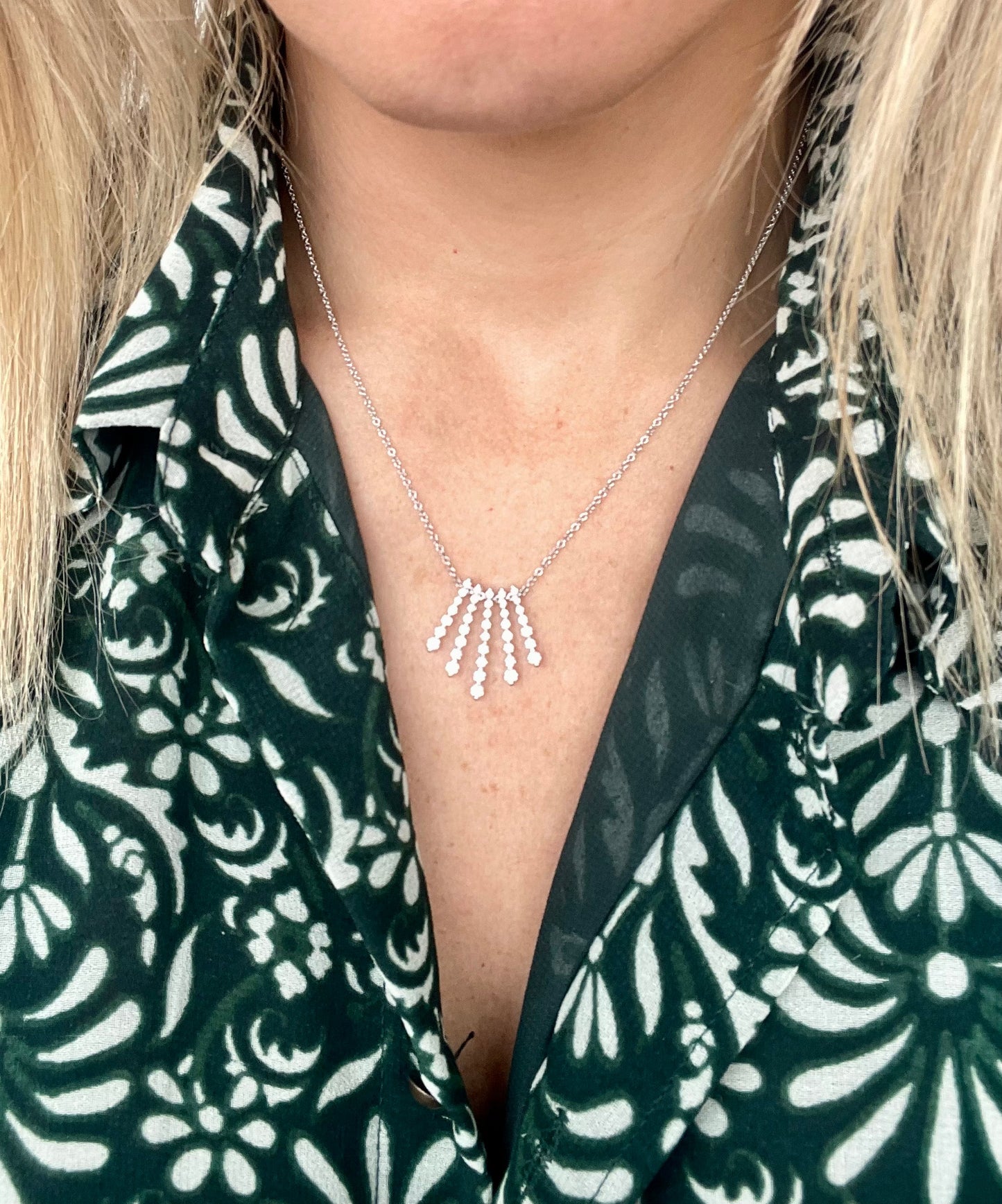 Gabriel NY Diamond Fringe Necklace