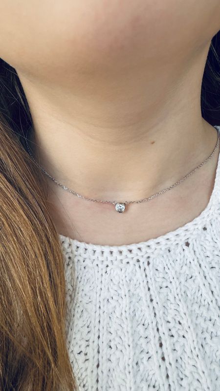 Drock Diamond Bezel Necklace