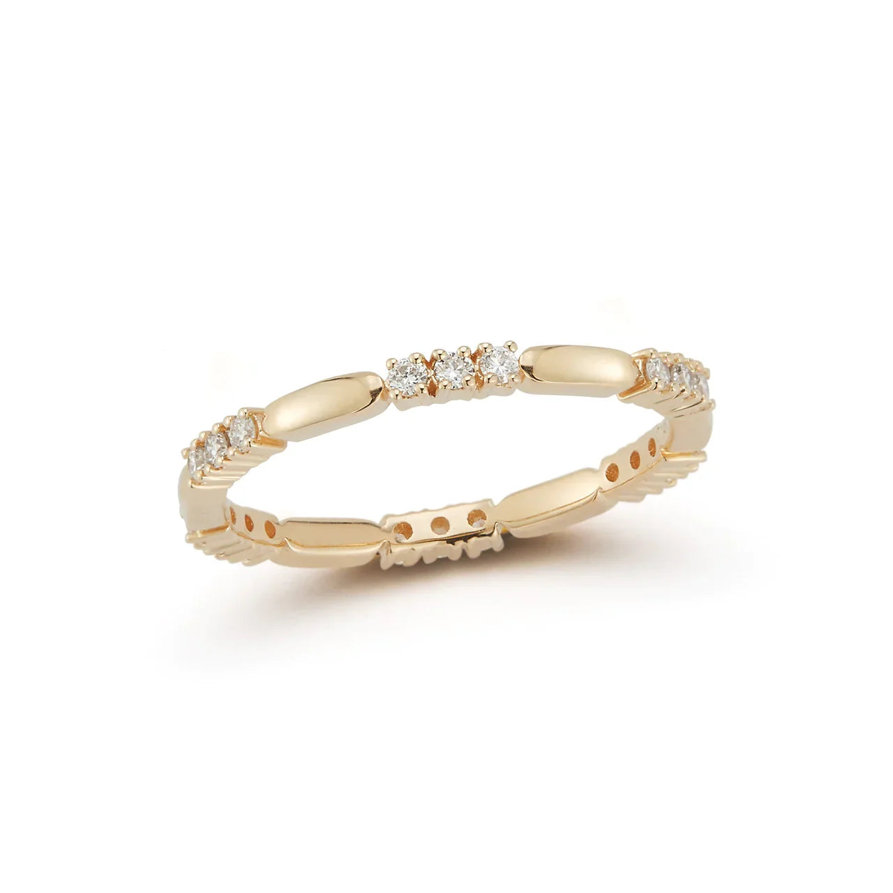 DRD Melody Eden Gold Bar Alternating Ring