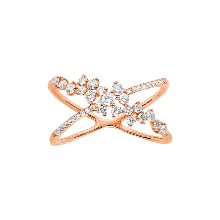 Djula Spaced Diamond Cocktail Ring