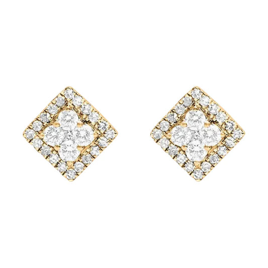 Djula Diamond Square Studs