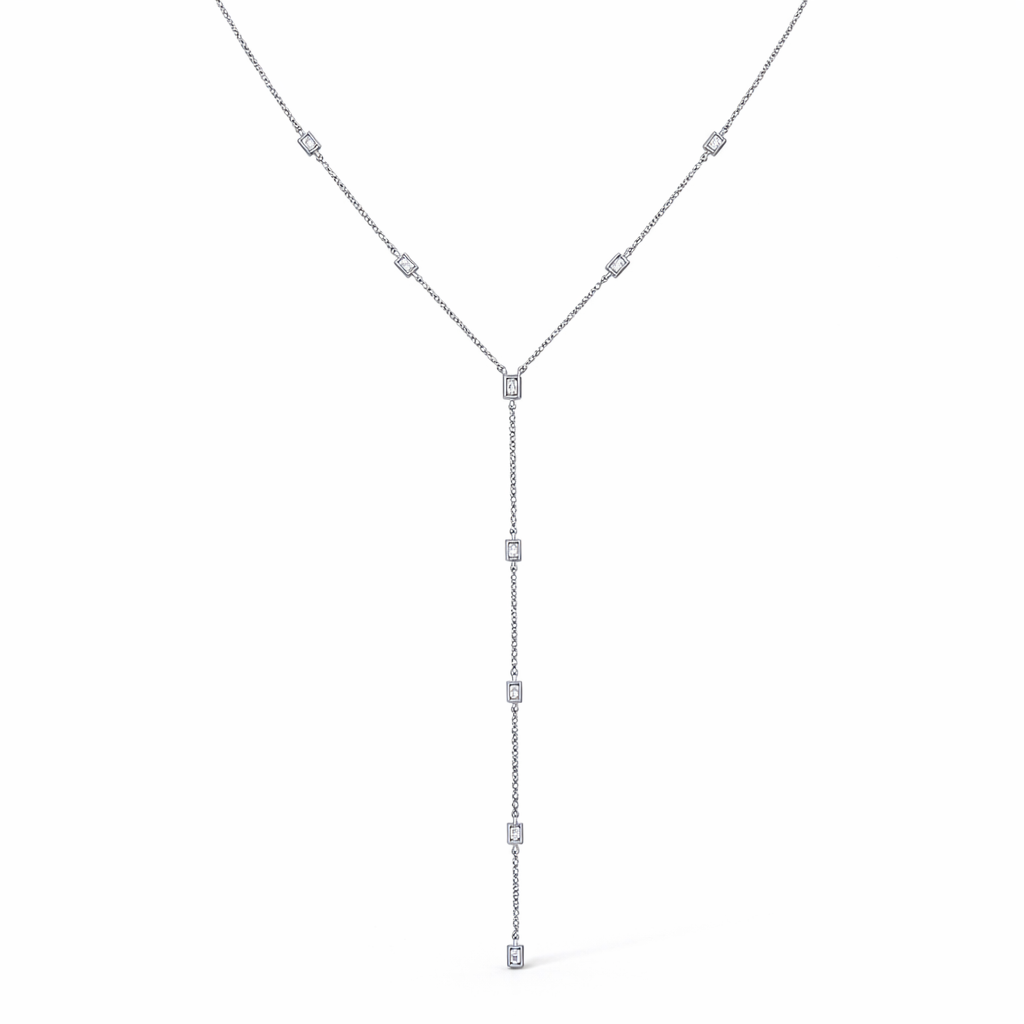EF-Collection Baguette Diamond Lariat