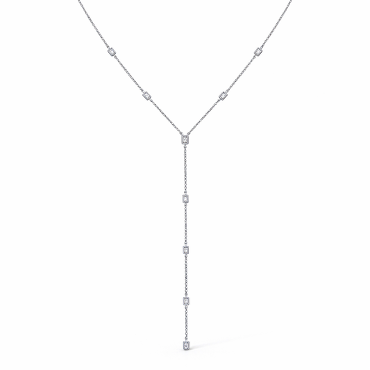 EF-Collection Baguette Diamond Lariat