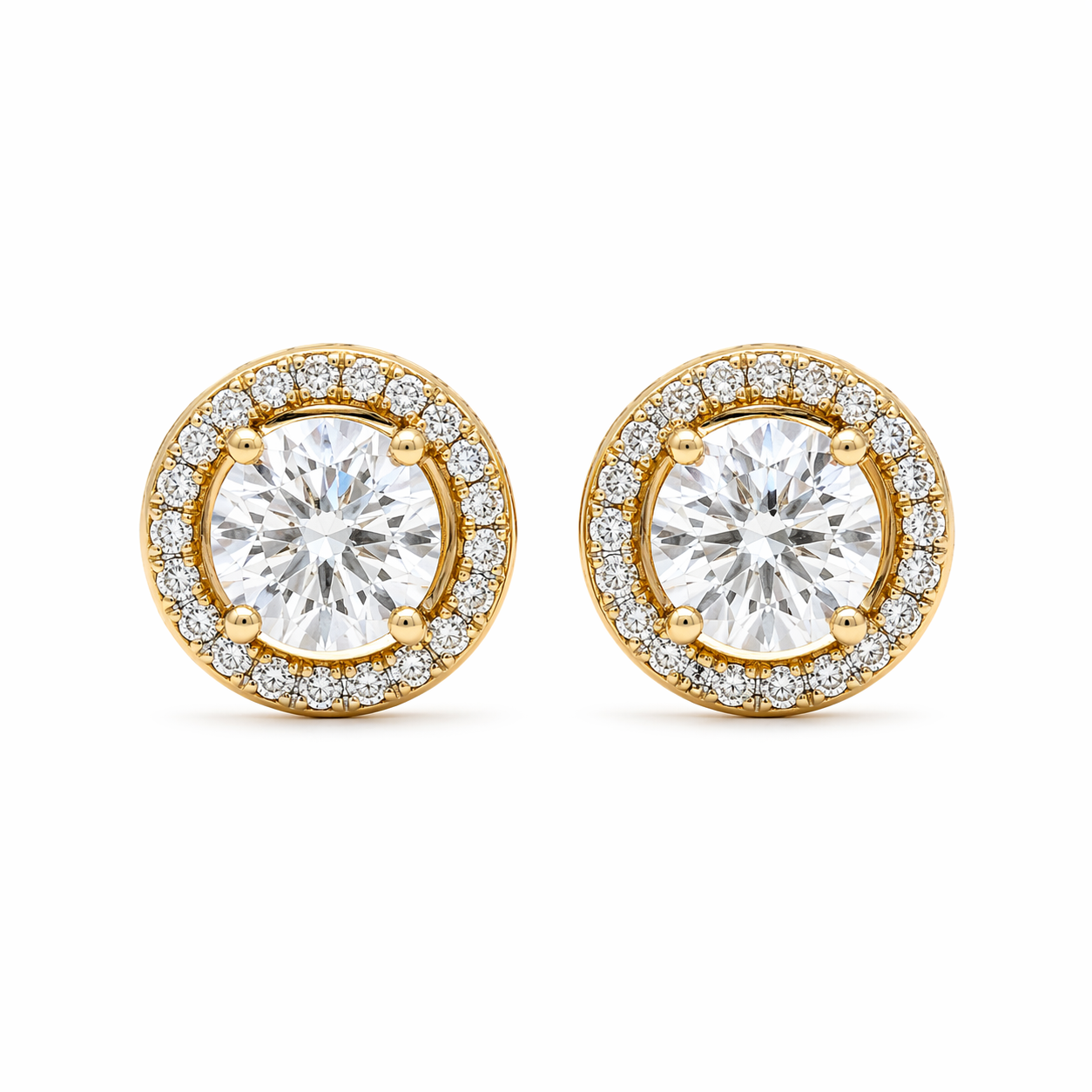 Alva Signature Diamond Halo Studs
