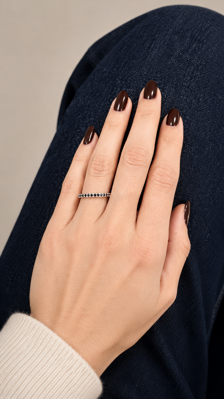 DRD Blue Sapphire Eternity Band