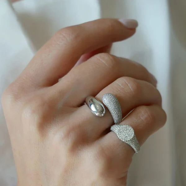 EF-Collection Diamond Signet Ring