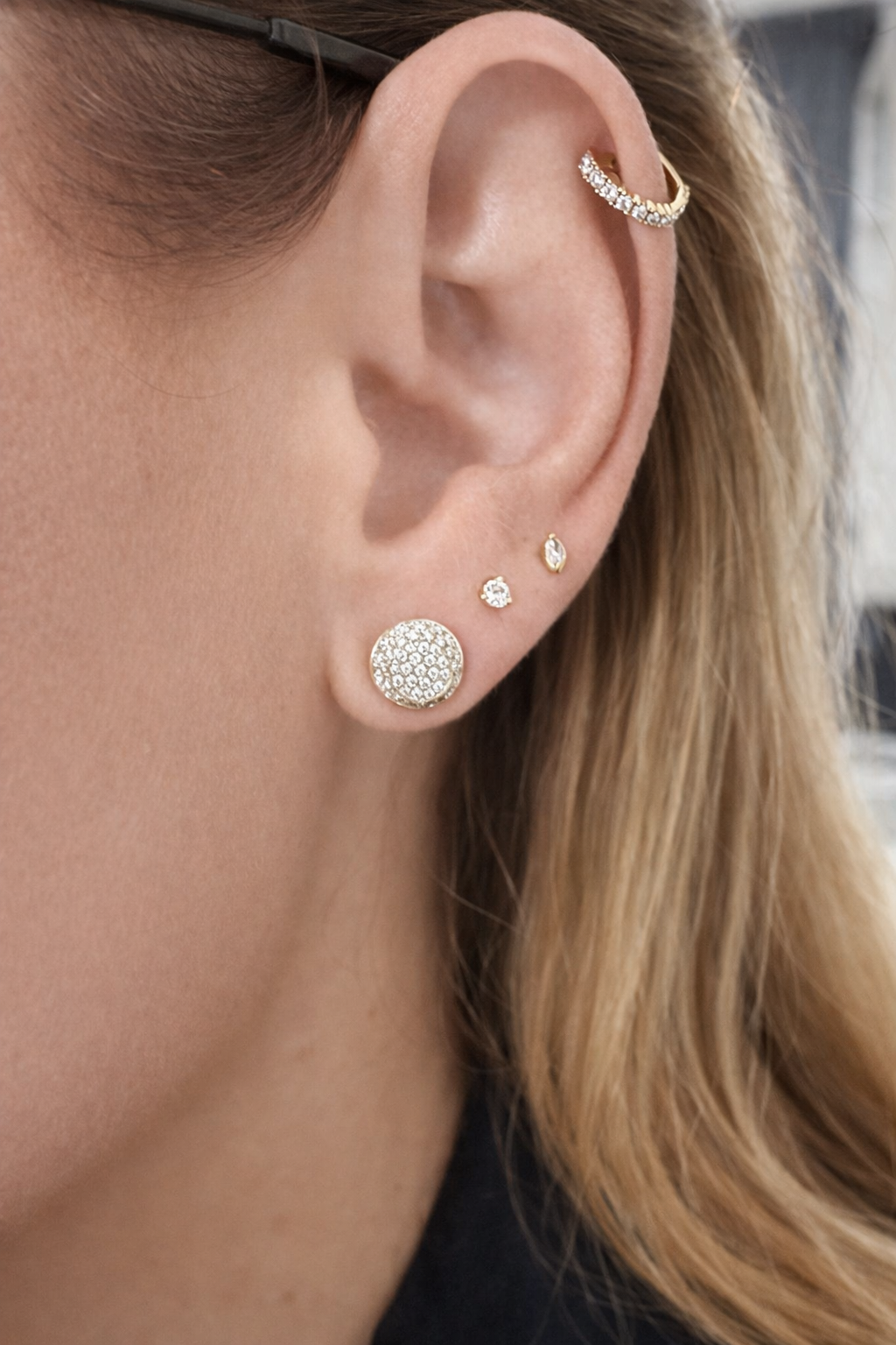 Pavé Diamond Studs