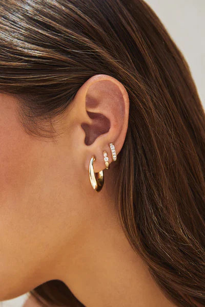EF-Collection Knife Edge Hoop Earrings