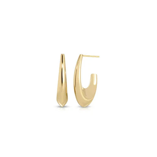 EF-Collection Knife Edge Hoop Earrings