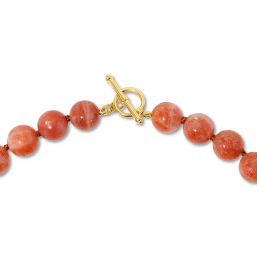 EF-Collection Luna Necklace With Sunstone Beads