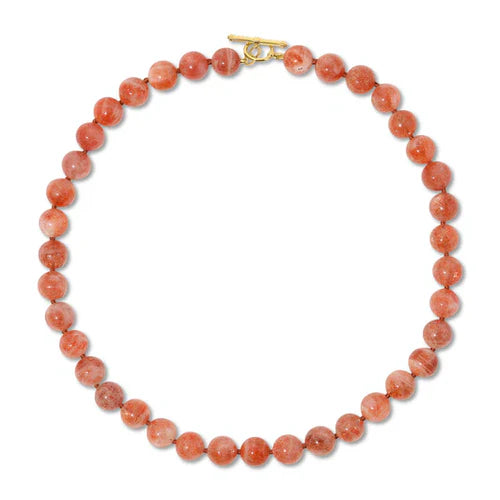 EF-Collection Luna Necklace With Sunstone Beads
